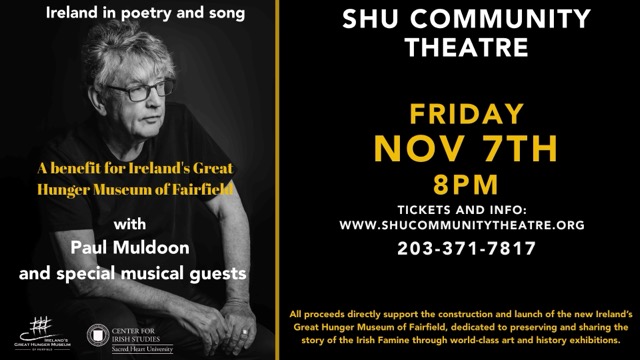 Ireland in Poetry and Song with Paul Muldoon and Special Musical Guests