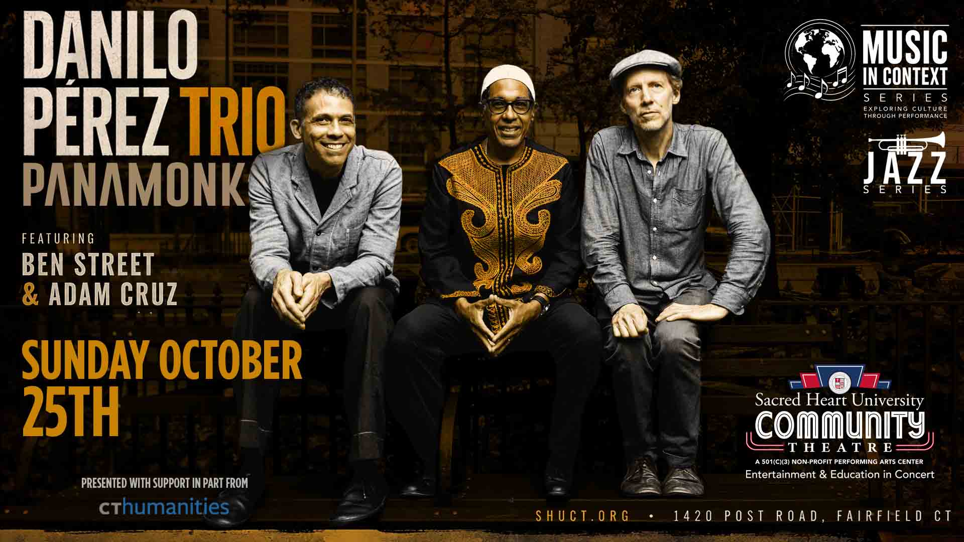 Danilo Pérez Trio: Panamonk featuring Ben Street & Adam Cruz