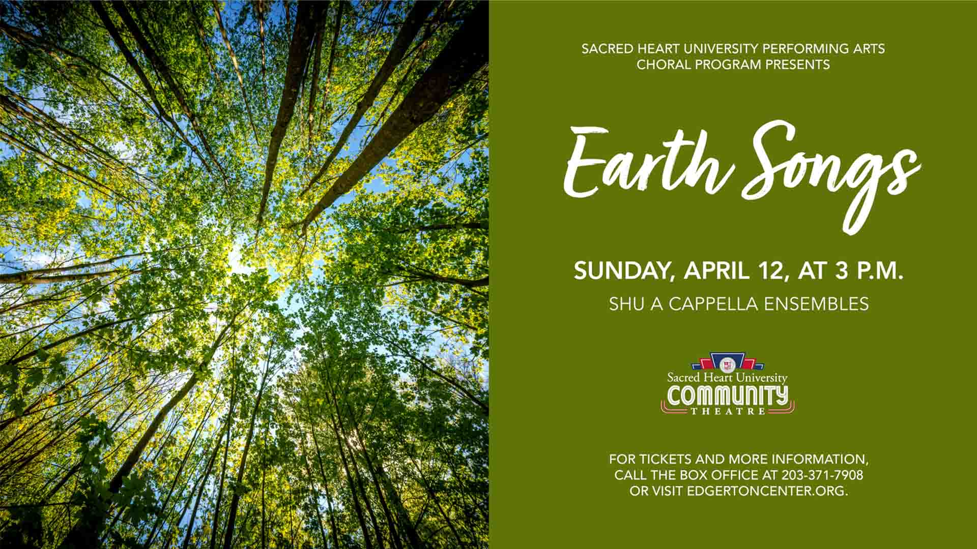 Sacred Heart University Performing Arts Choral Program Presents Earth Songs